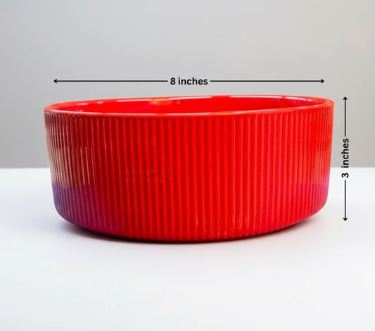 RIBBED BOWL SHAPED Planter