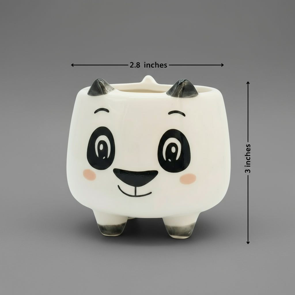 PANDA FACE CERAMIC Planter