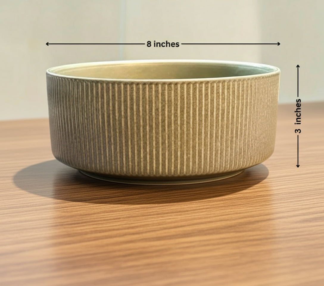 RIBBED BOWL SHAPED Planter