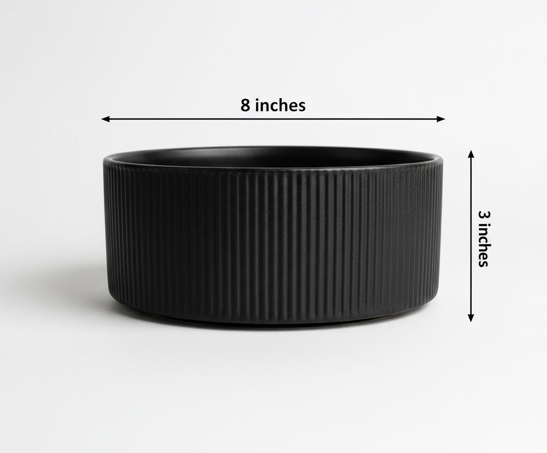 RIBBED BOWL SHAPED Planter