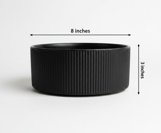 RIBBED BOWL SHAPED Planter