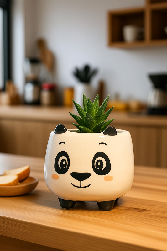 PANDA FACE CERAMIC Planter
