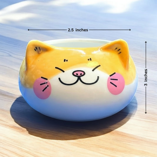 FUNKY CAT SMILE CERAMIC Planter